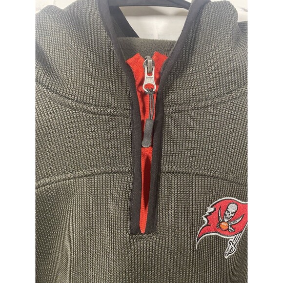 Tampa Bay Buccaneers Youth 1/4 Zip Hoodie Sweatshirt By NFL Team Apparel Youth L - Picture 3 of 8